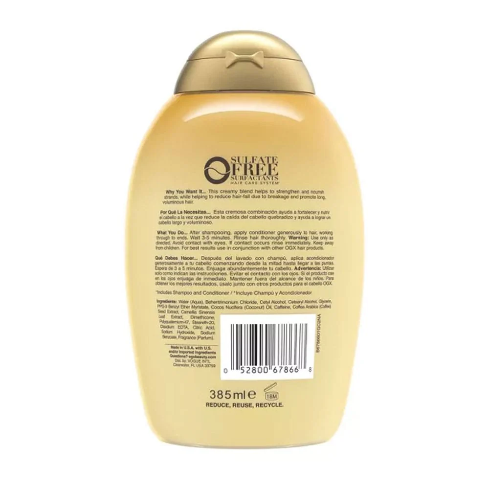 OGX Conditioner Coconut Caffeine 385ml - Image 2