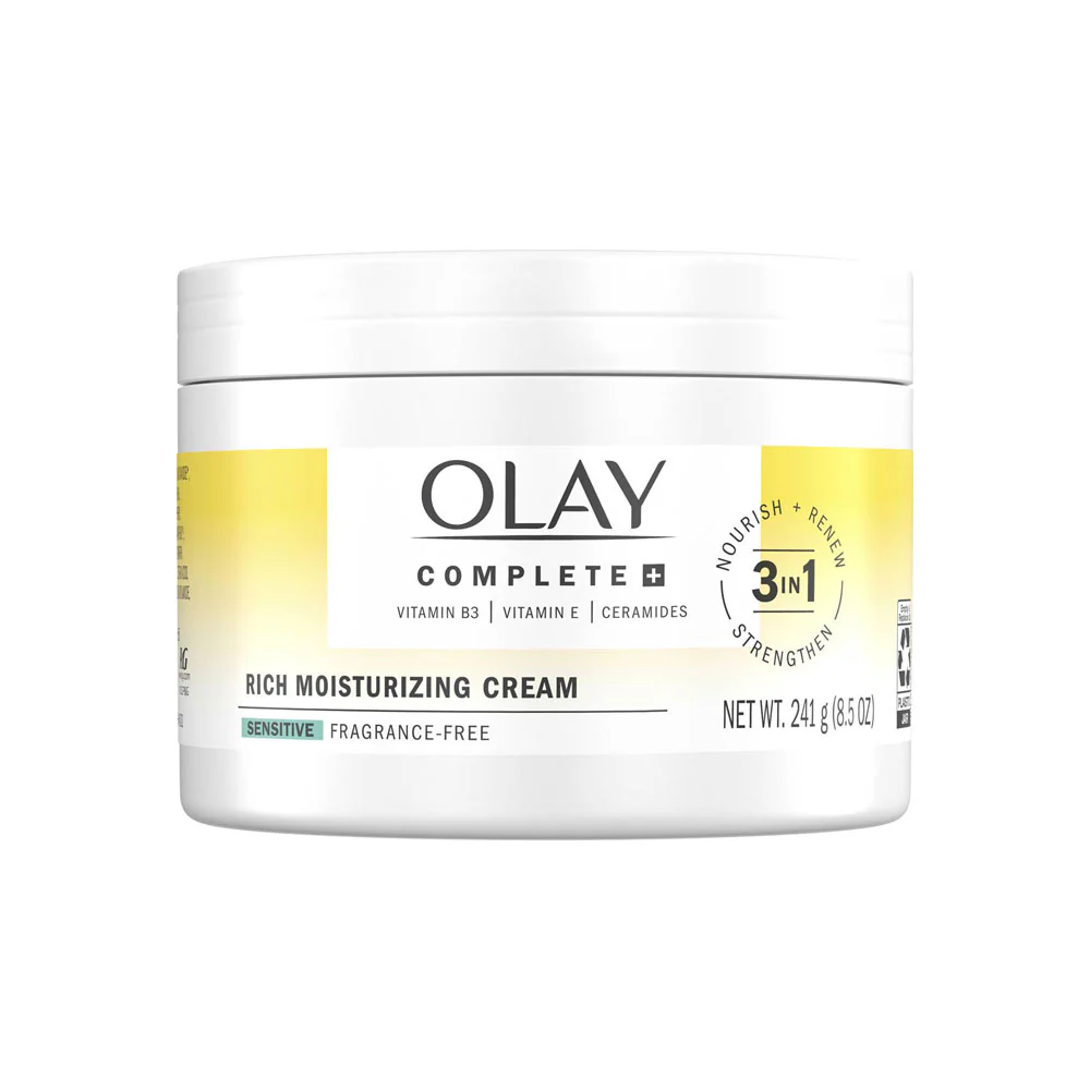 Olay Rich Moisturizing Cream Nourish Renew Strengthen 3-In-1 241g