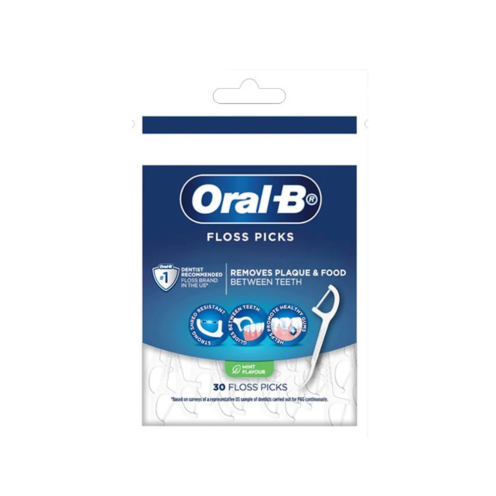 Oral B Floss Picks Mint Flavour 30pk