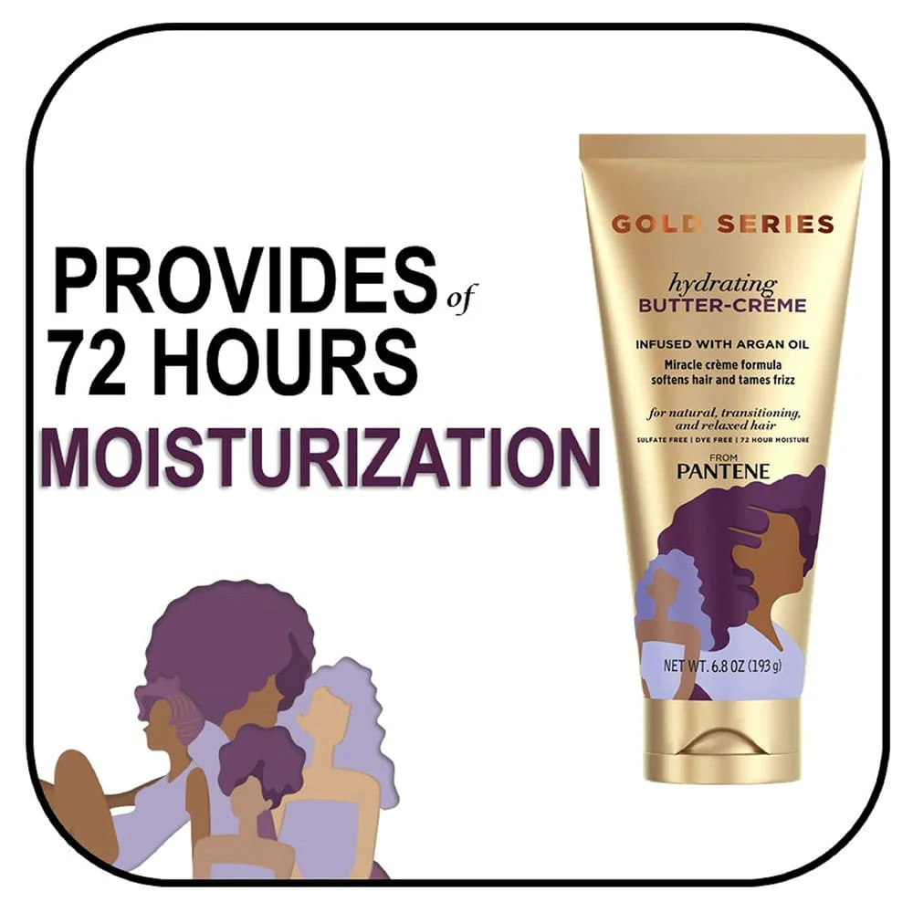 Pantene Gold Series Butter Creme Hydrating Infused With Argan Oil 193g - Image 2