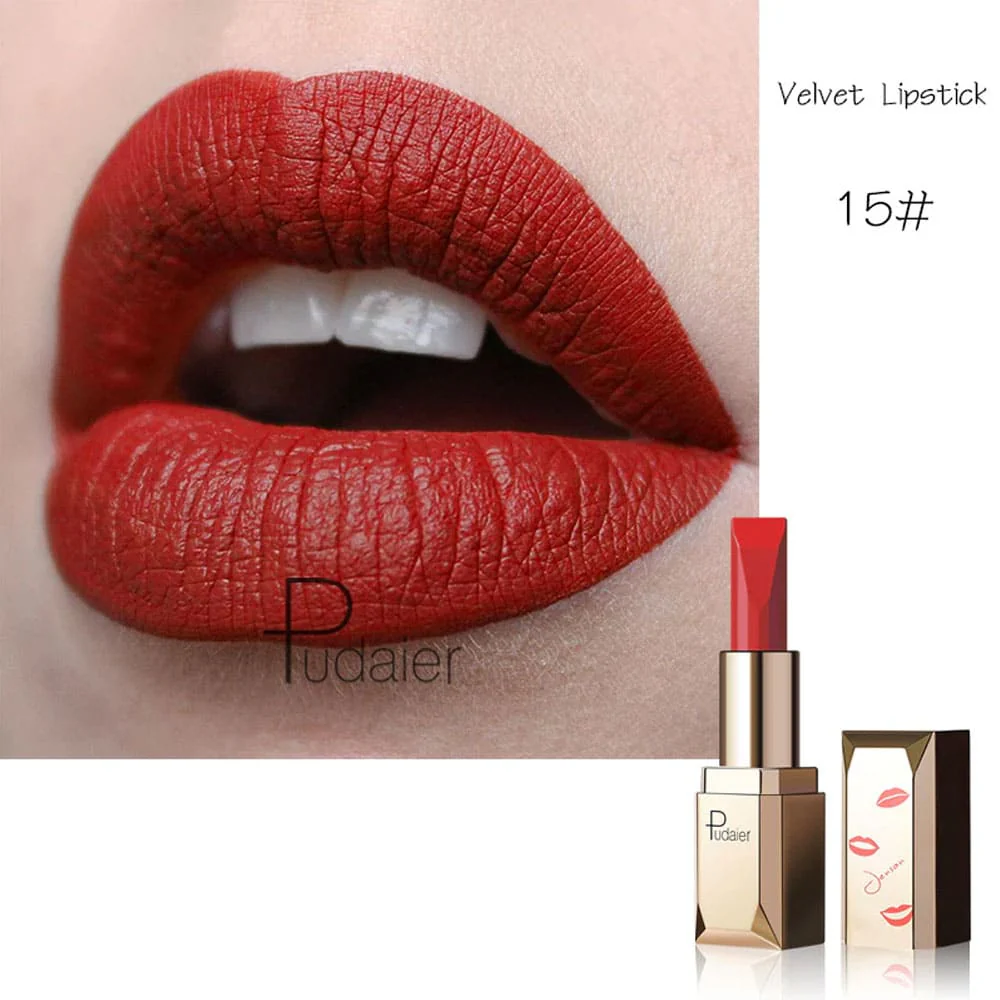 Pudaier Matte Lipstick 15 Brick Flame 3.5g - Image 2