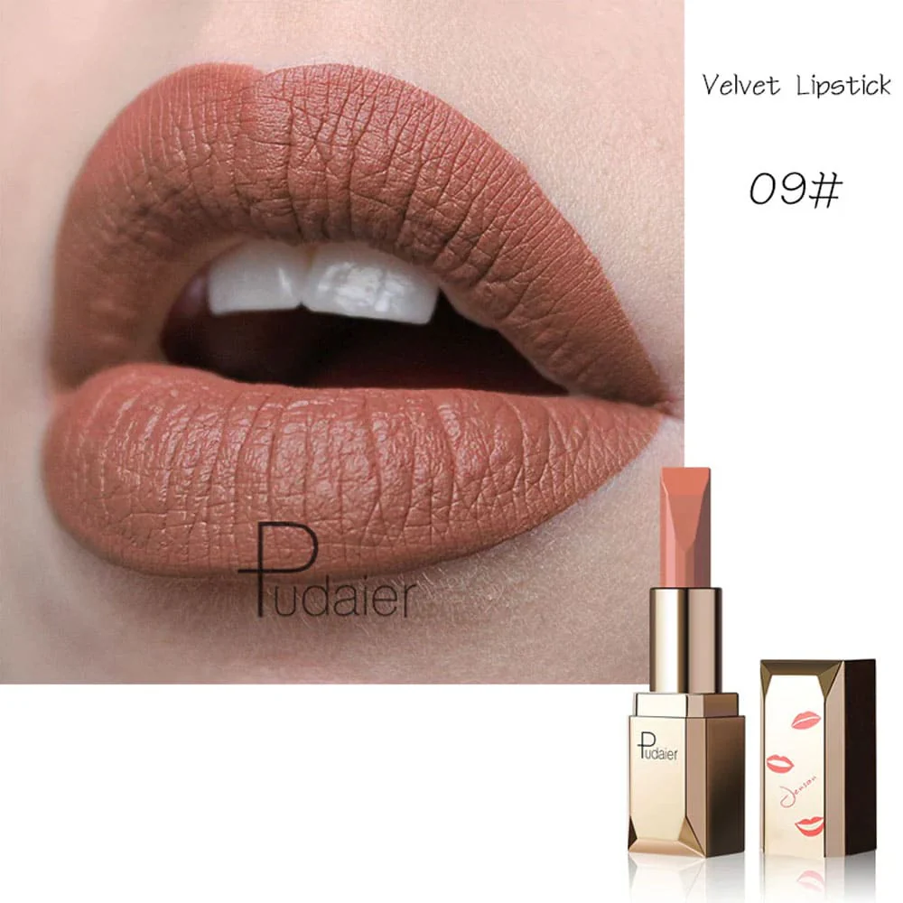 Pudaier Matte Lipstick 9 Caramel Nude 3.5g - Image 2