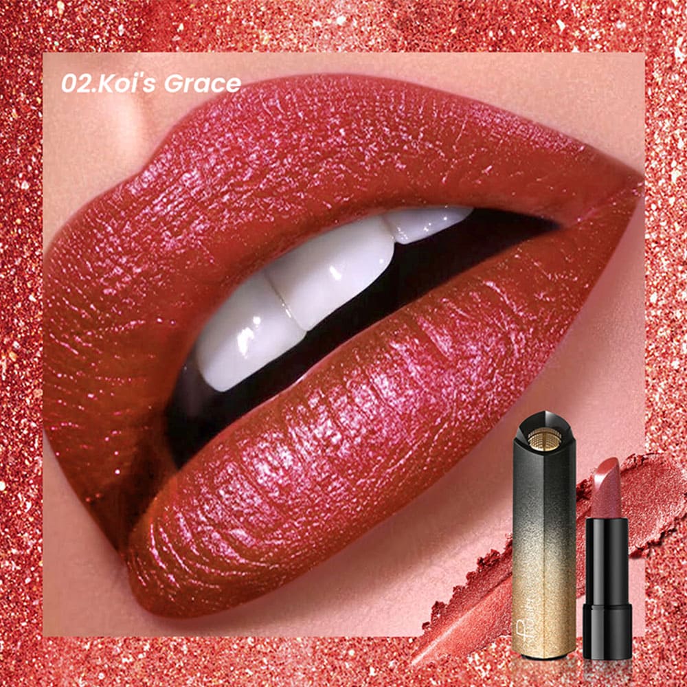 Pudaier Perma Shine Diamond Lipstick 2 Koi's Grace - Image 3
