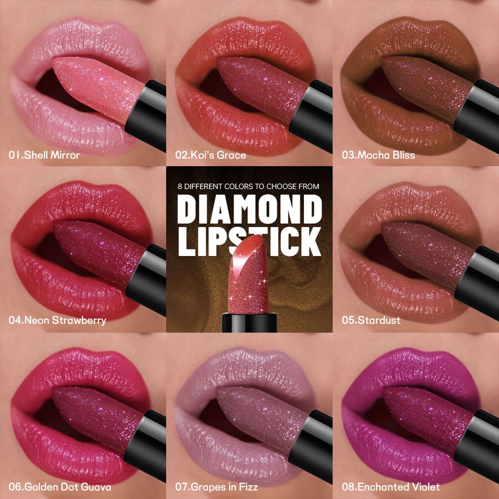 Pudaier Perma Shine Diamond Lipstick 5 Stardust - Image 4