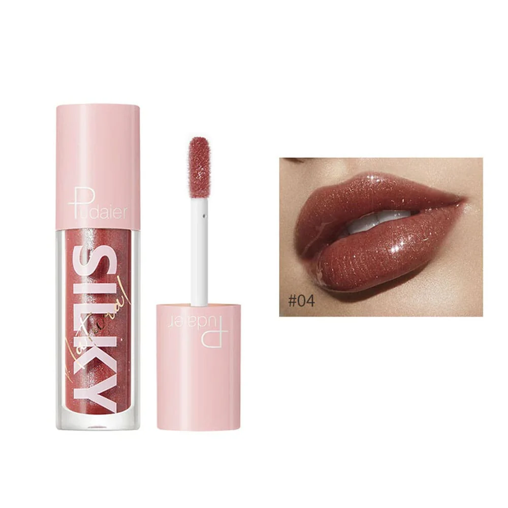 Pudaier Silky Natural Lip Gloss 4 Peachy Sheen 3.5g - Image 3