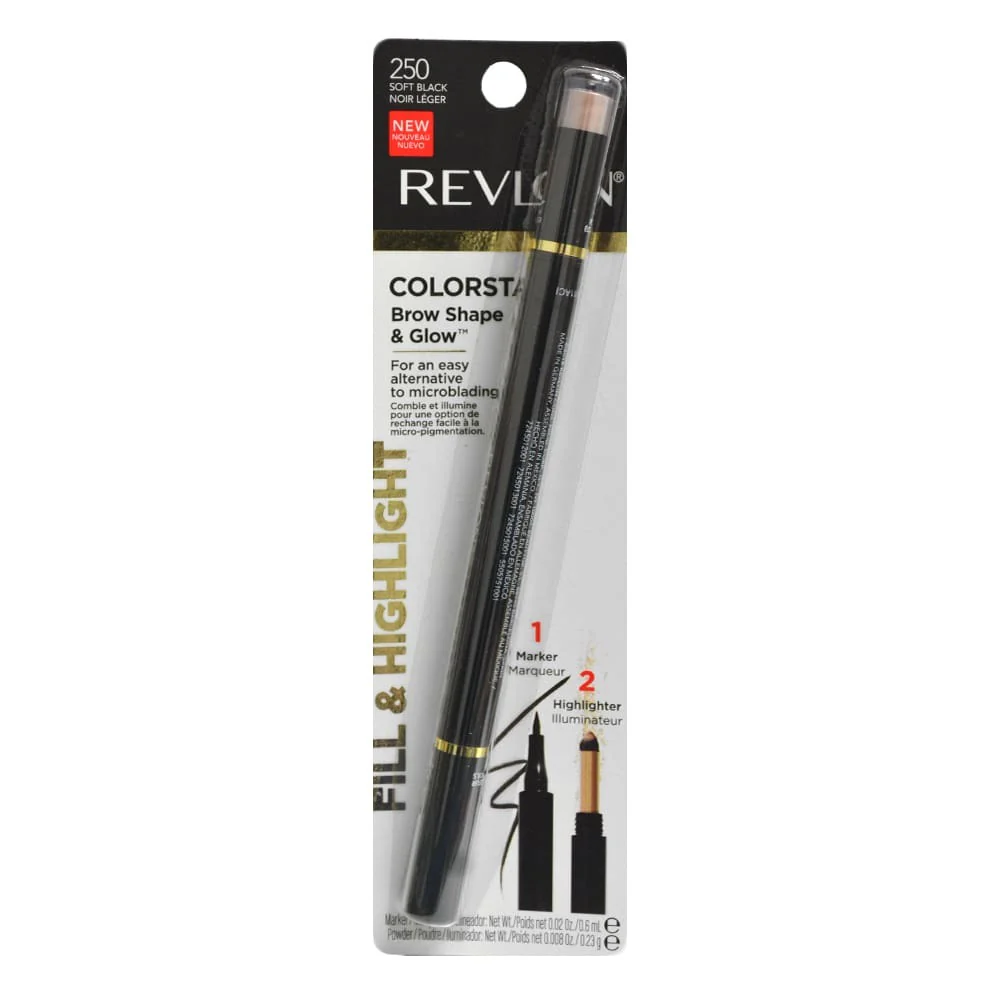 Revlon ColorStay Brow Shape & Glow 250 Soft Black - Image 5