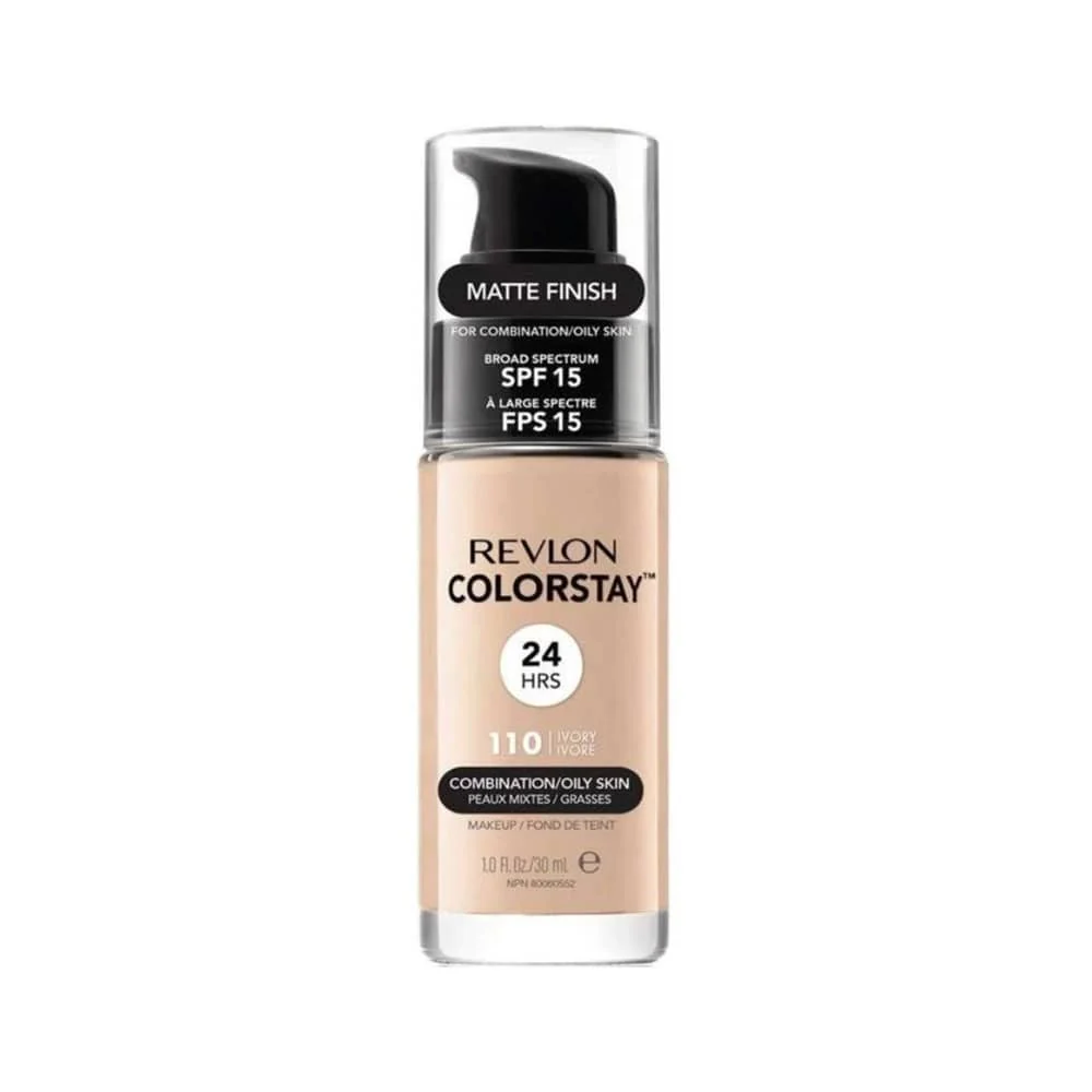 Revlon ColorStay Combination/Oily Foundation Matte Finish SPF15 110 Ivory 30ml - Image 2