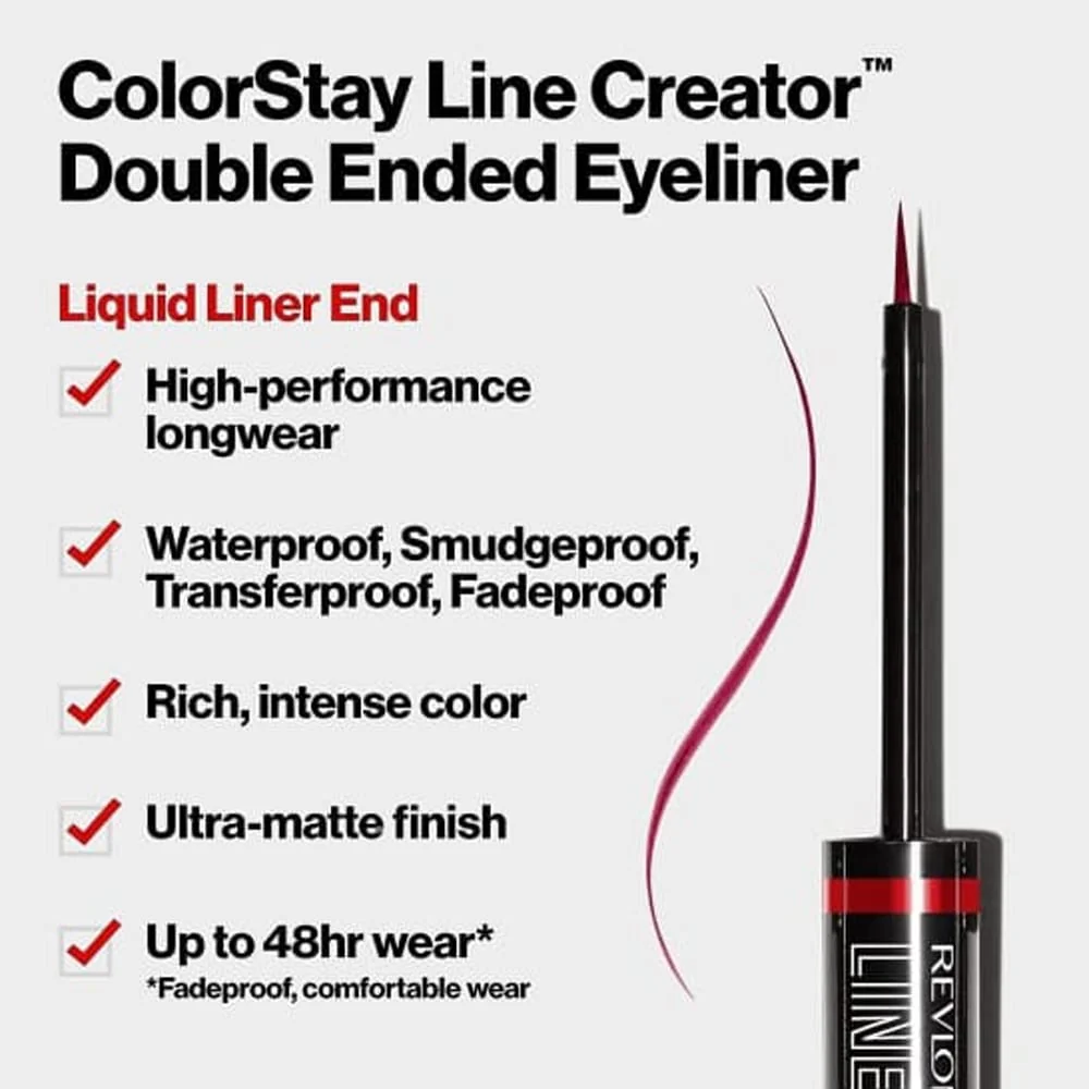 Revlon ColorStay Line Creator Double Ended Eyeliner 153 She's On Fire - Image 2
