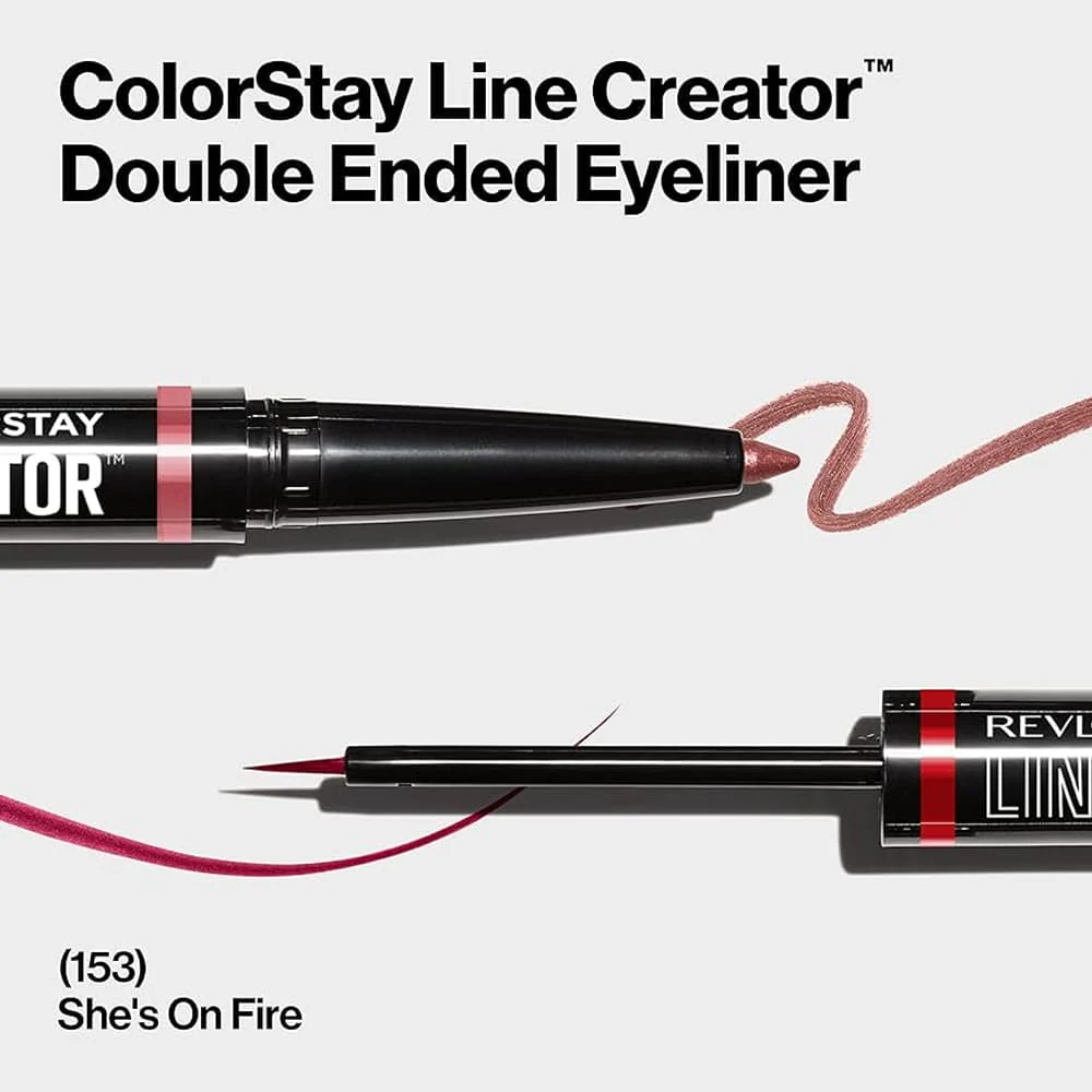Revlon ColorStay Line Creator Double Ended Eyeliner 153 She's On Fire - Image 4