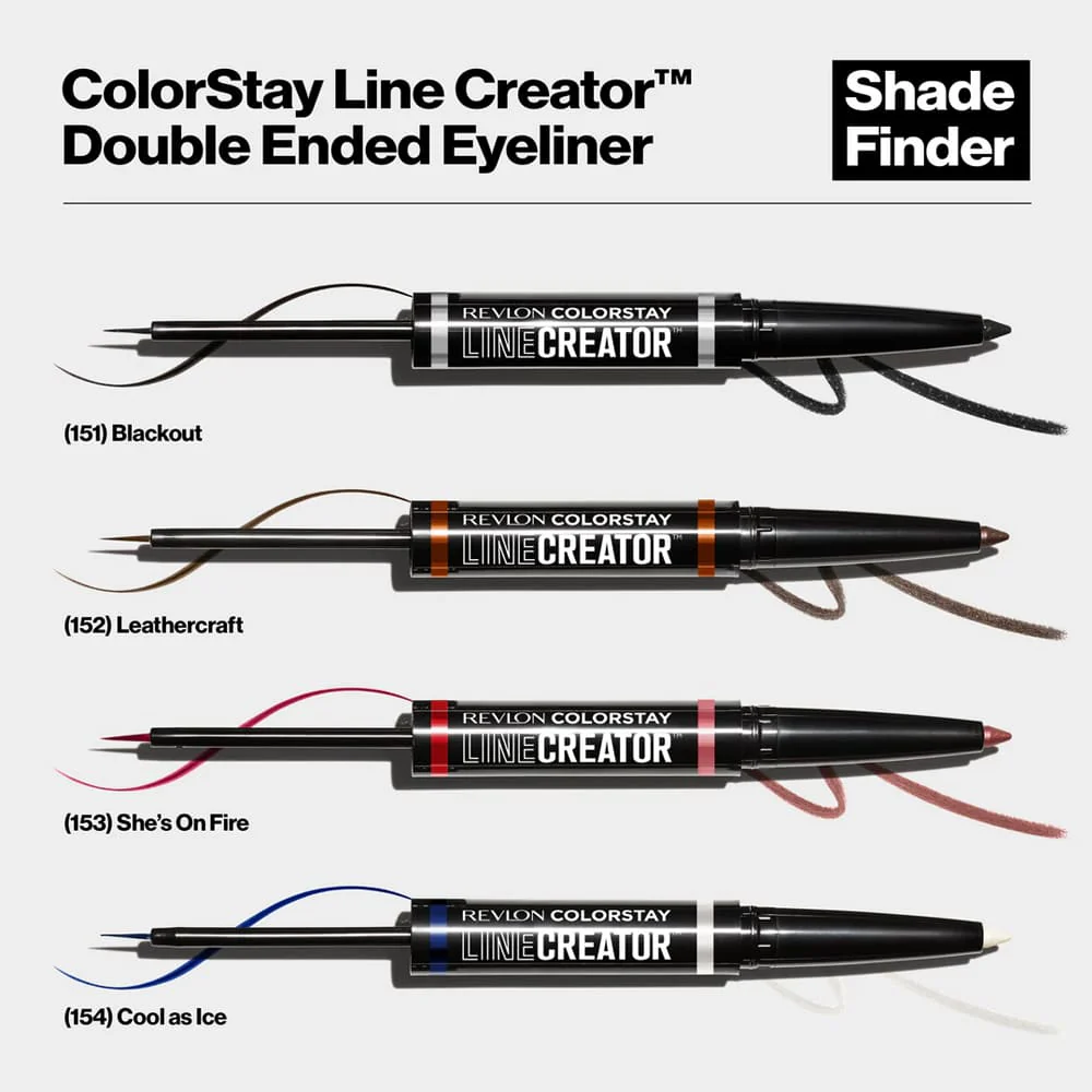 Revlon ColorStay Line Creator Double Ended Eyeliner 154 Cool As Ice - Image 4