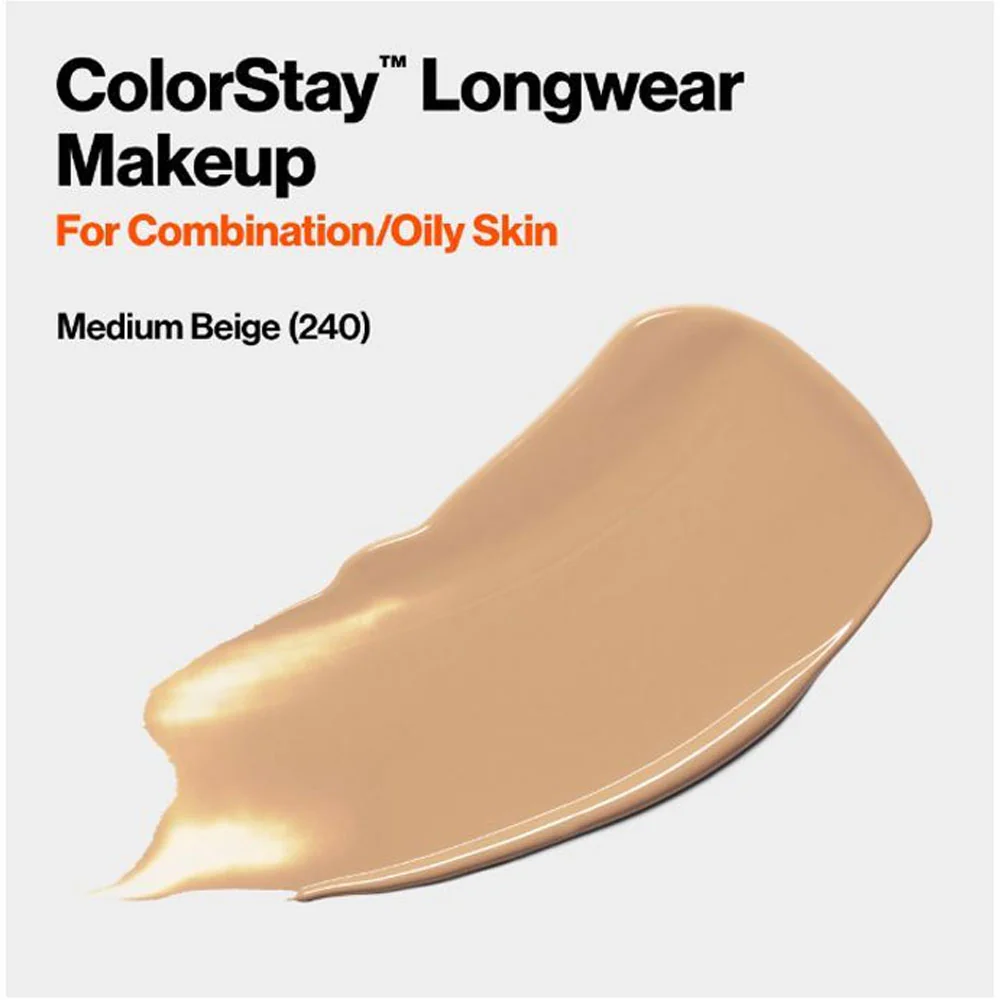Revlon ColorStay Makeup Combination/Oily Skin 240 Medium Beige SPF 15 30ml - Image 3