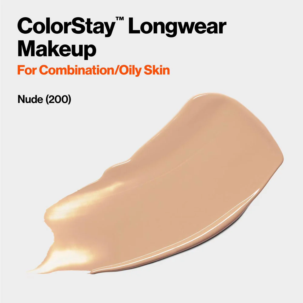 Revlon ColorStay Makeup Combination/Oily Skin SPF15 200 Nude 30ml - Image 4