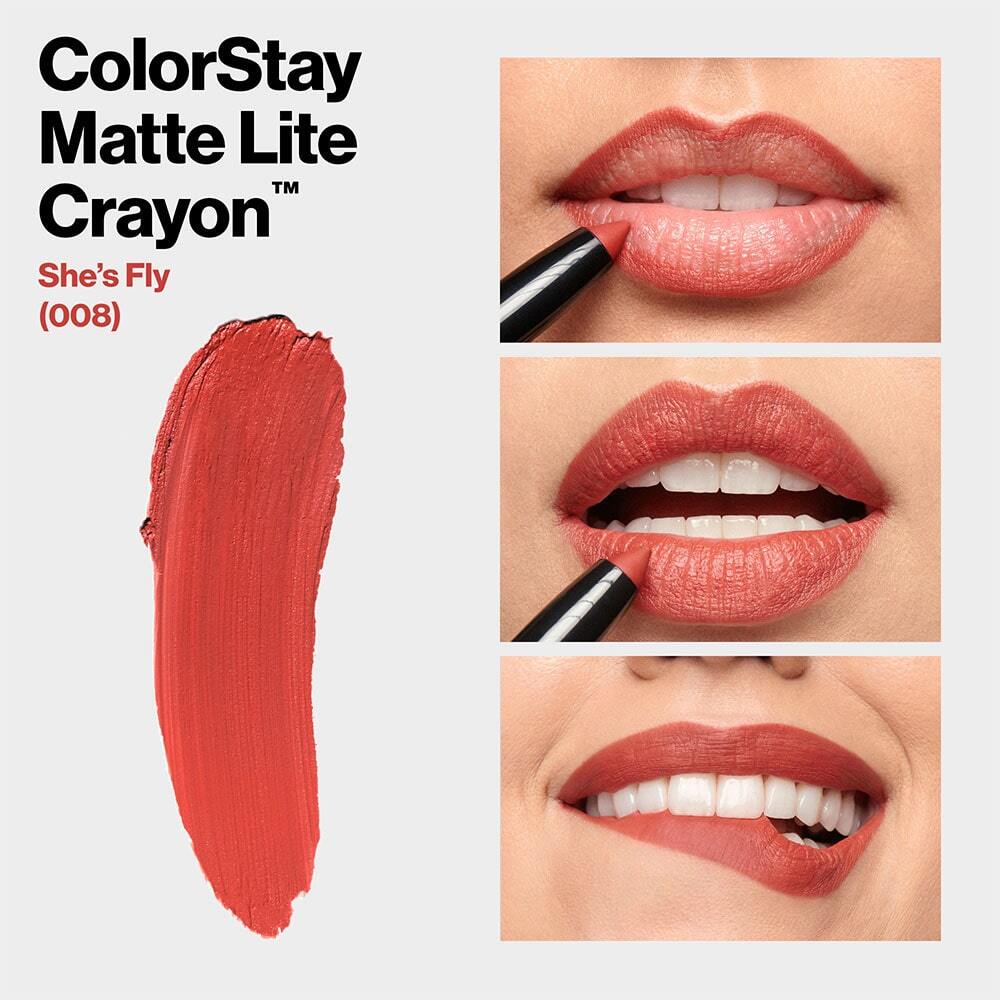 Revlon ColorStay Matte Lite Crayon 008 She's Fly - Image 3