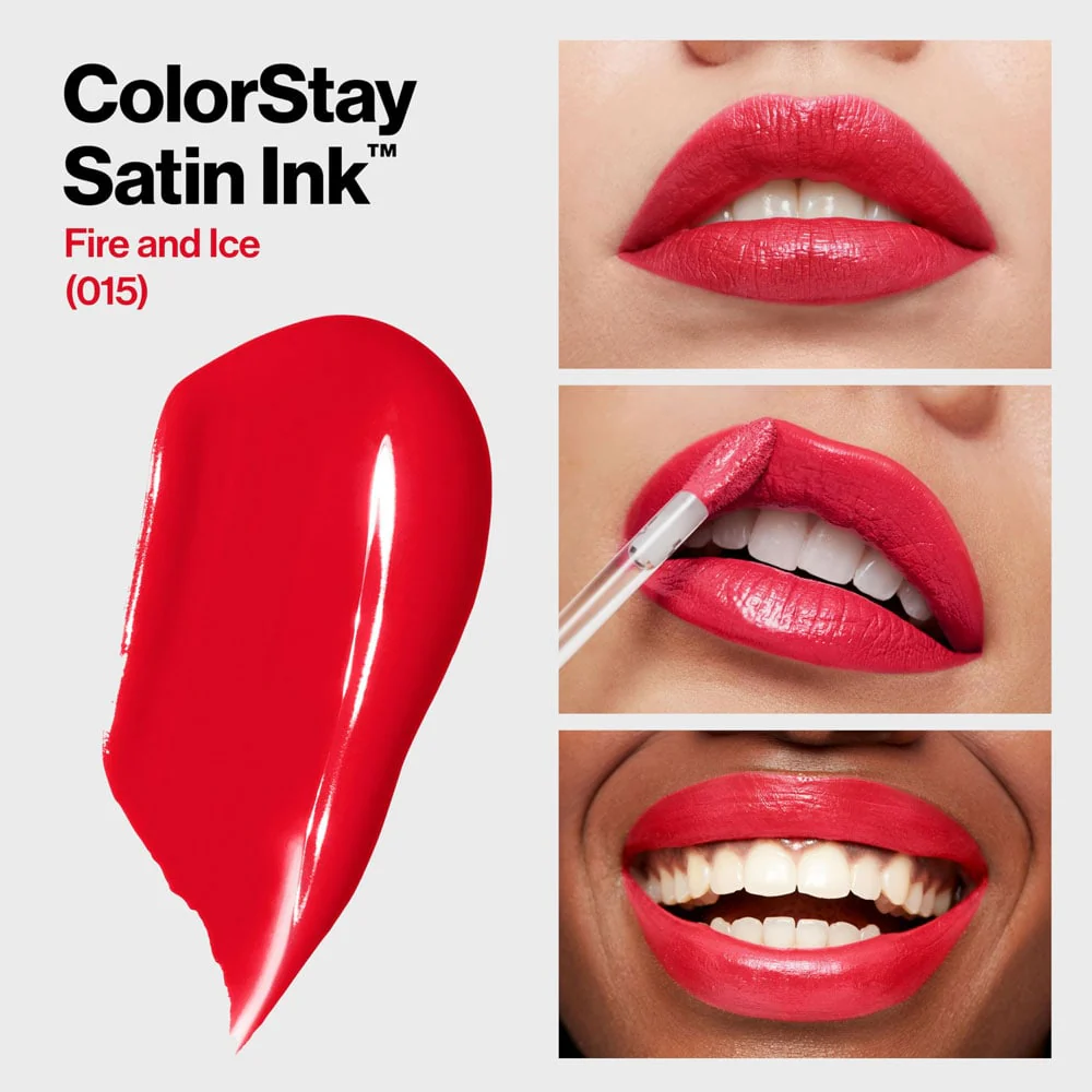 Revlon ColorStay Satin Ink Liquid Lip Color 015 Fire & Ice - Image 3