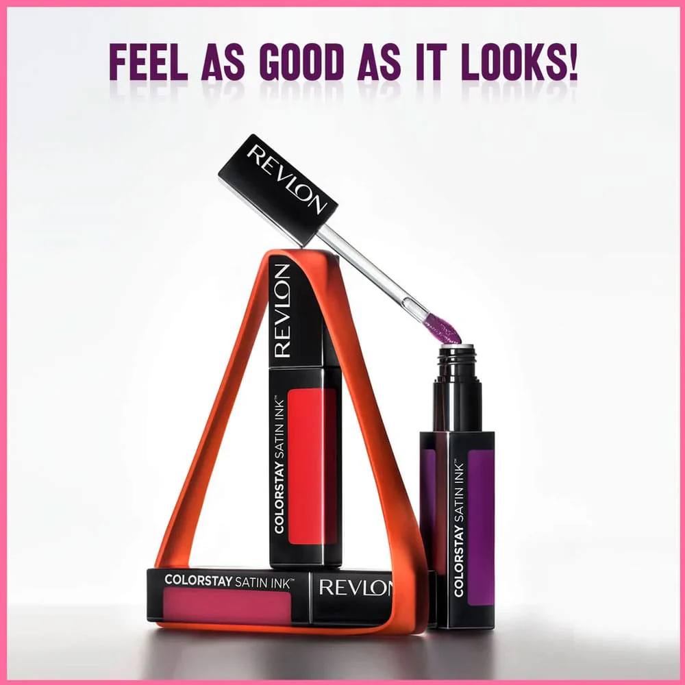 Revlon ColorStay Satin Ink Liquid Lip Color 015 Fire & Ice - Image 4