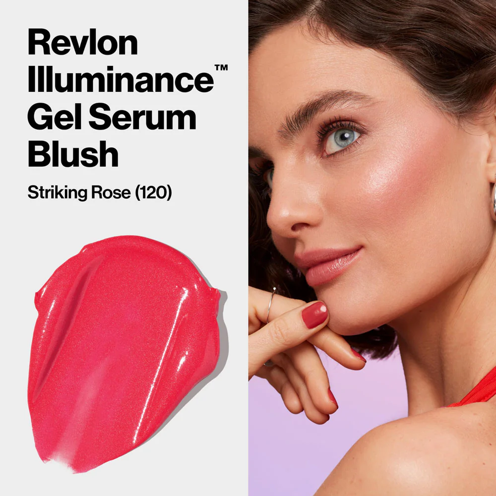 Revlon Illuminance Gel Serum Blush 120 Striking Rose - Image 2