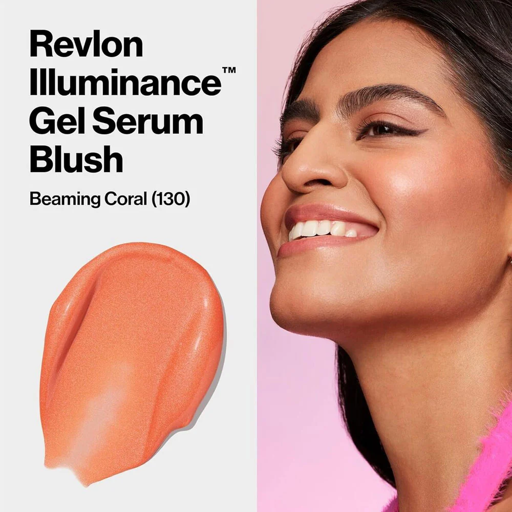 Revlon Illuminance Gel Serum Blush 130 Beaming Coral - Image 2