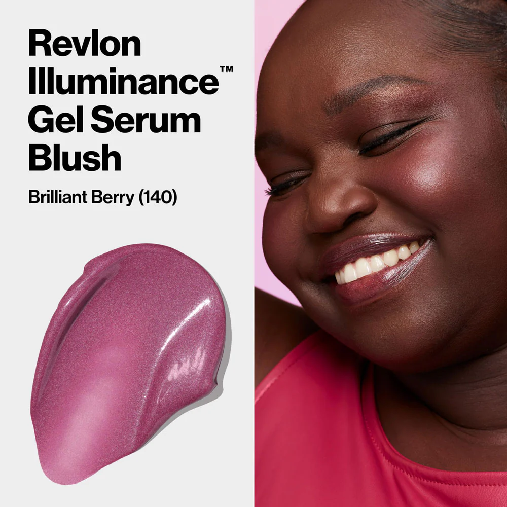 Revlon Illuminance Gel Serum Blush 140 Brilliant Berry - Image 3