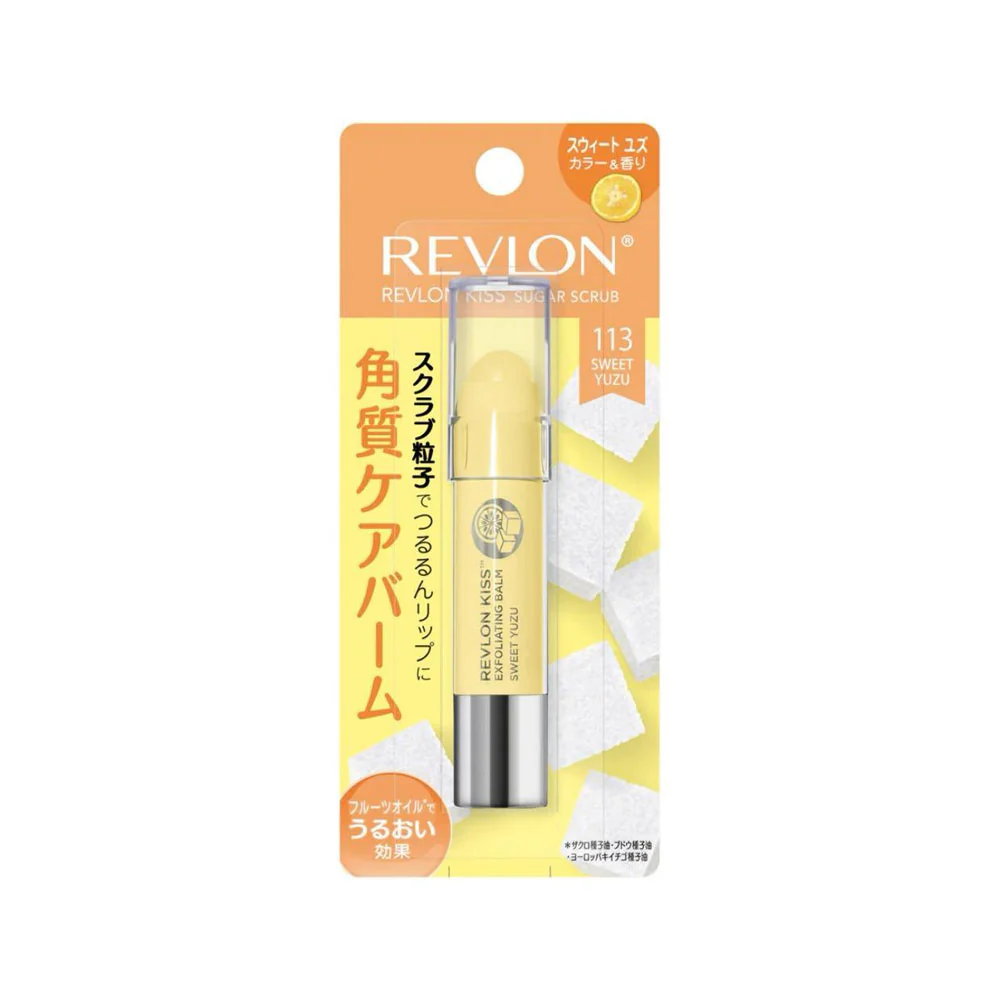 Revlon Kiss Sugar Scrub 113 Sweet Yuzu - Japanese writing