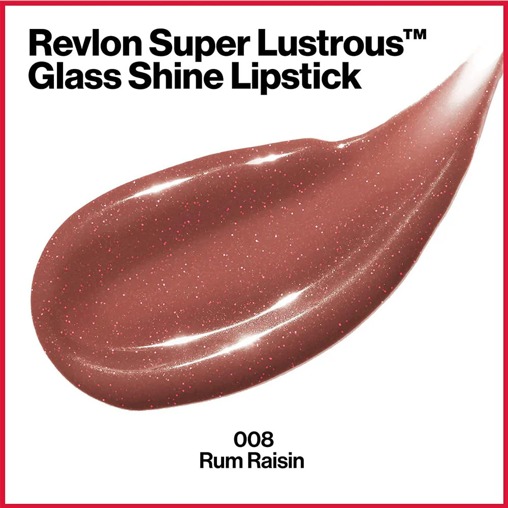 Revlon Super Lustrous Glass Shine Lipstick 008 Rum Raisin - Image 2