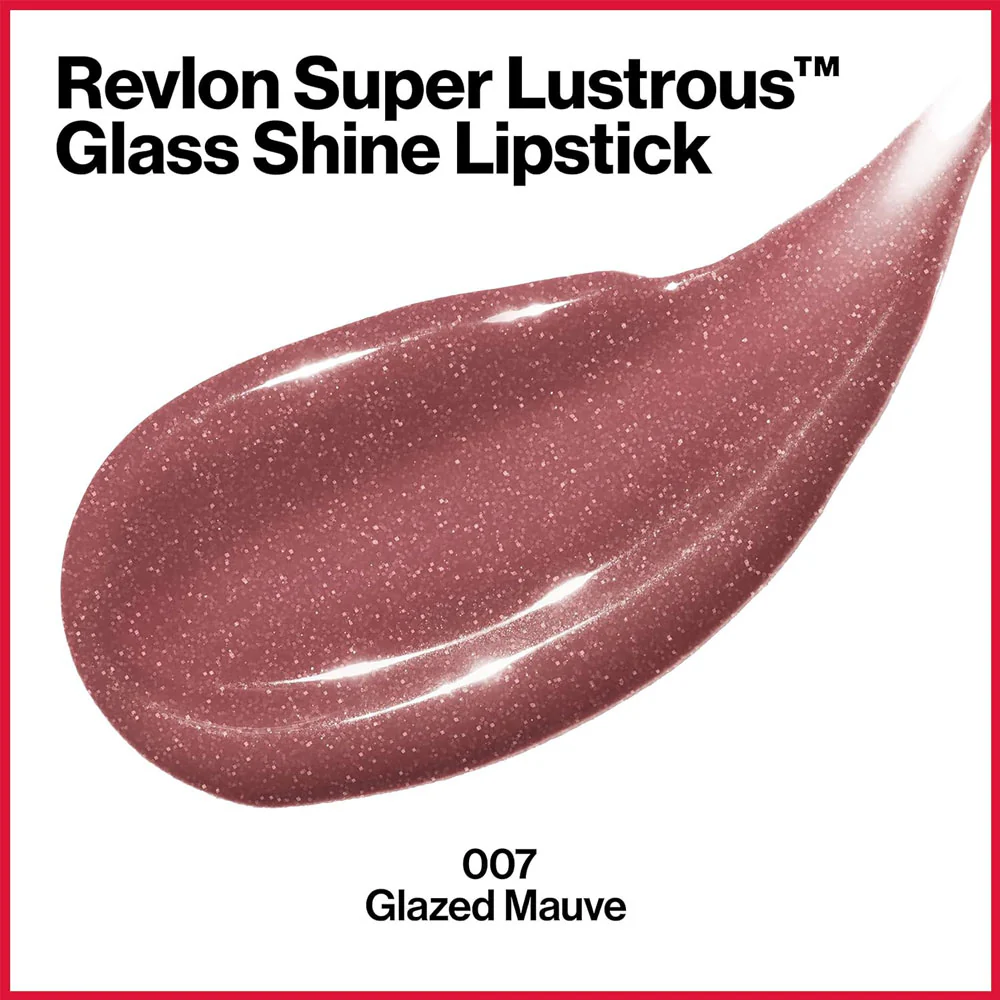 Revlon Super Lustrous Glass Shine Lipstick Shine 007 Glazed Mauve - Image 2