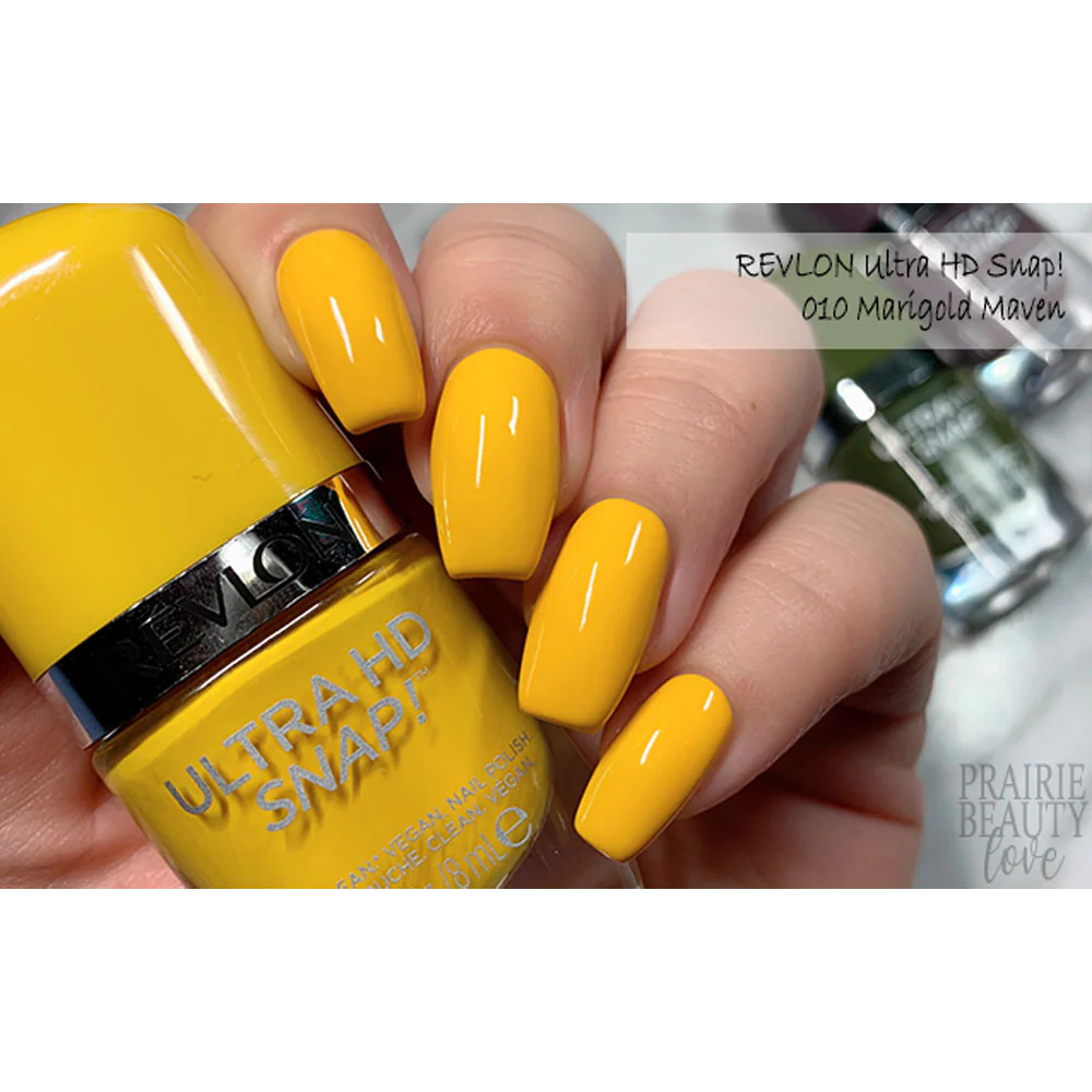 Revlon Ultra HD Snap Nail Polish 010 Marigold Maven 8ml - Image 4