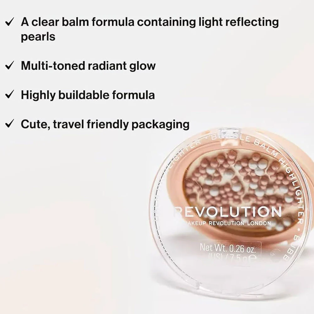 Revolution Highlighter Bubble Balm Icy Rose 7.5g - Image 4