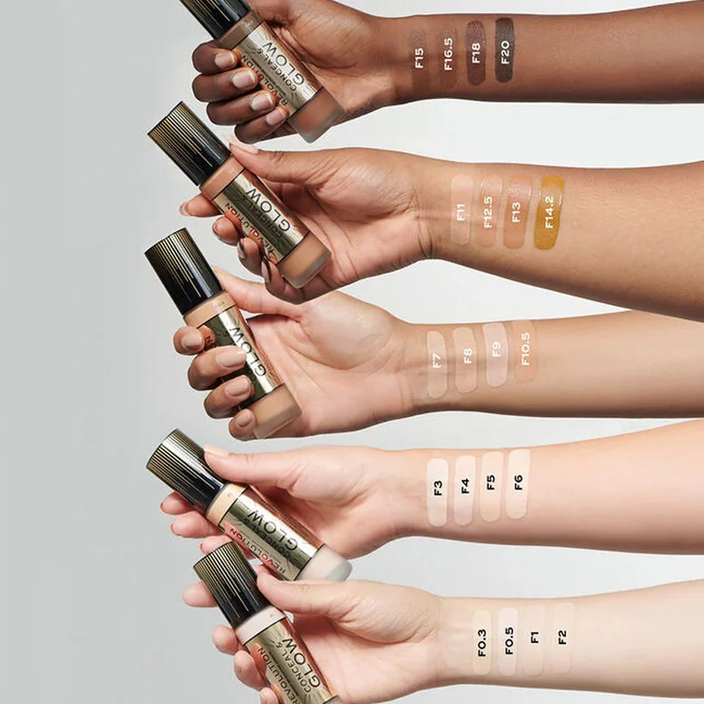 Revolution Illuminating Liquid Foundation Conceal & Glow F8 23ml - Image 2