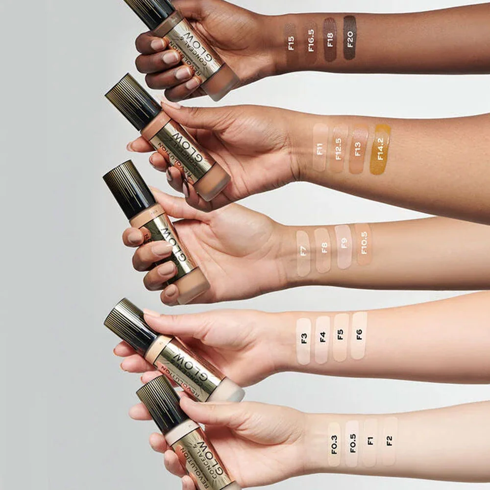 Revolution Illuminating Liquid Foundation Conceal & Glow F1 23ml - Image 3
