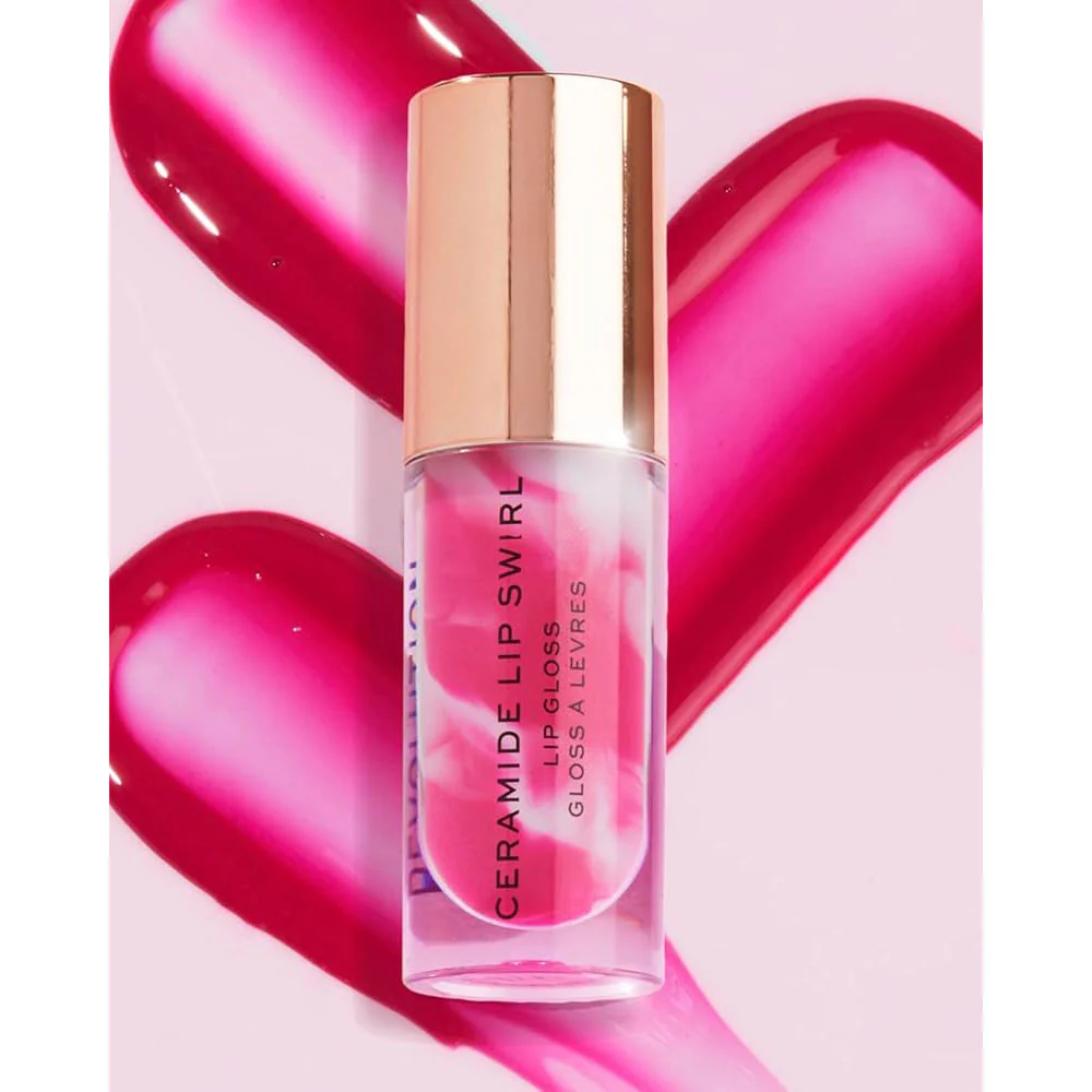 Revolution Lip Gloss Ceramide Lip Swirl Berry Pink 4.5ml - Image 2