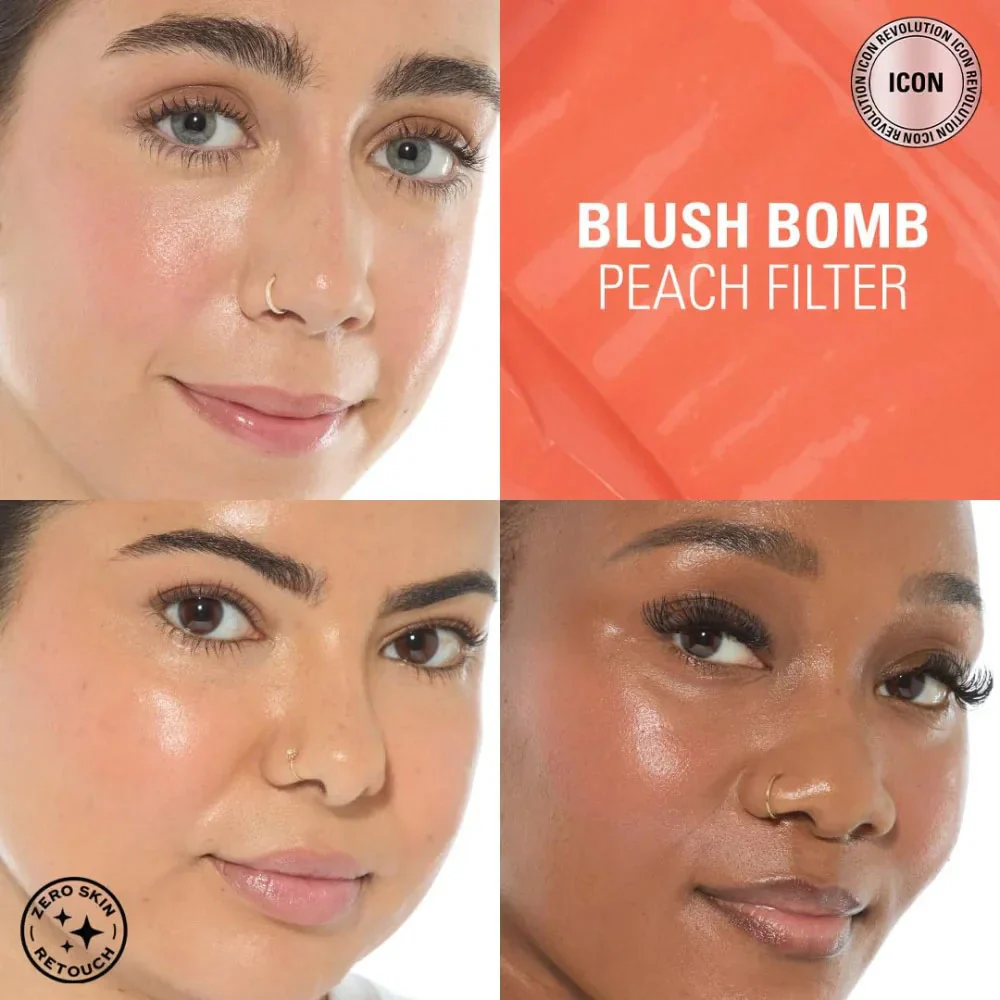 Revolution Liquid Blush Bomb Peach Filter 4.6ml - Image 4