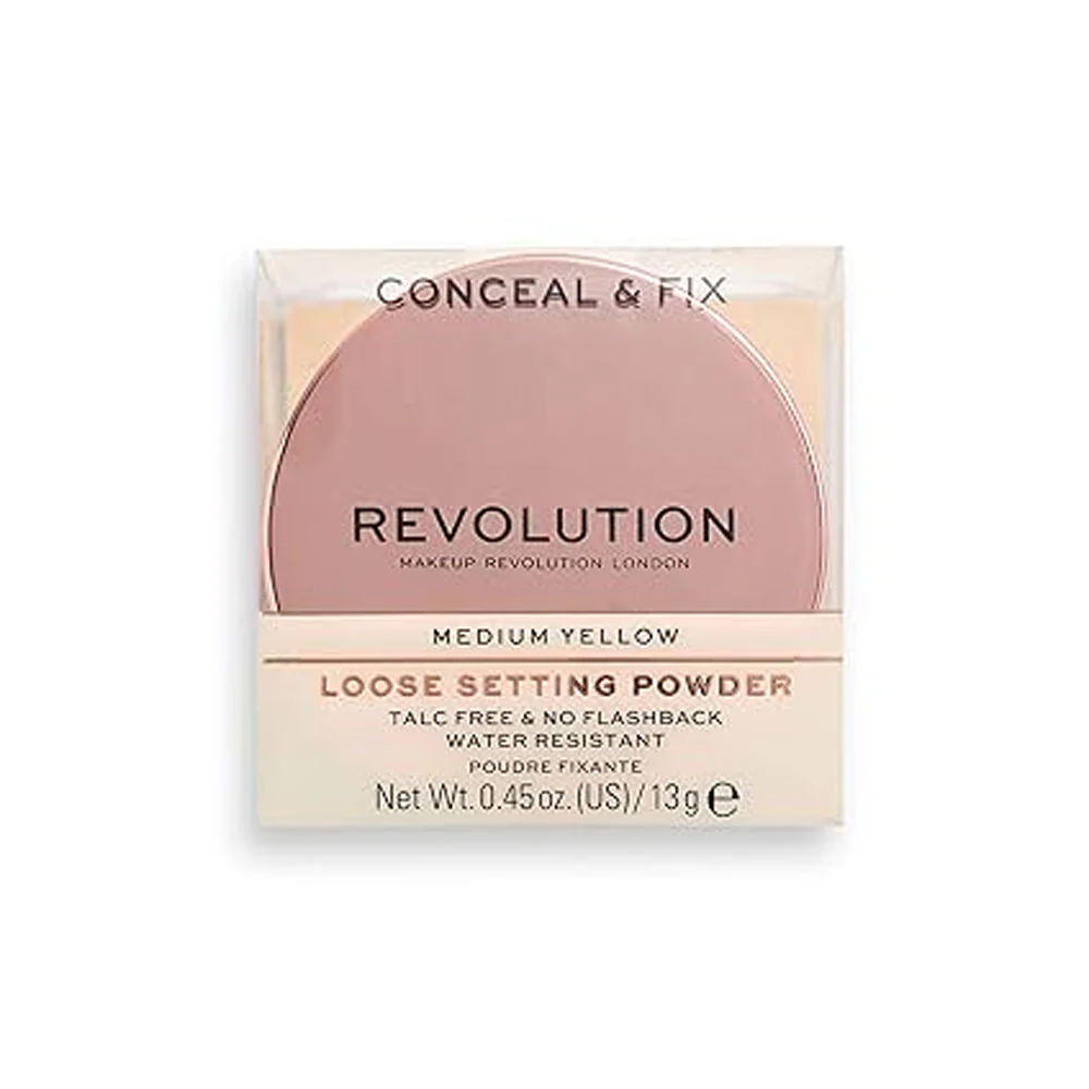 Revolution Loose Setting Powder Medium Yellow 13g - Image 4