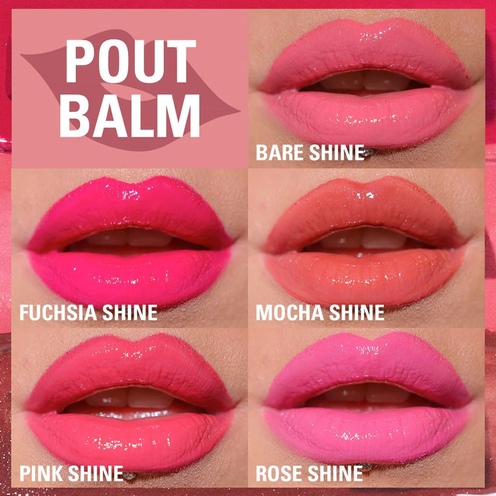 Revolution Pout Balm Lip Balm Pink Shine 2.5g - Image 3