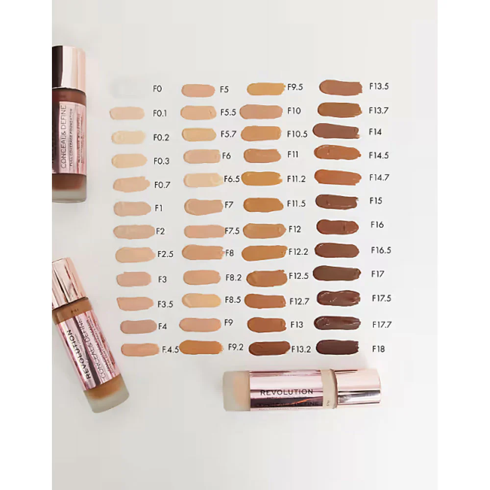 Revolution Radiance Liquid Foundation Conceal & Hydrate F10 23ml - Image 3