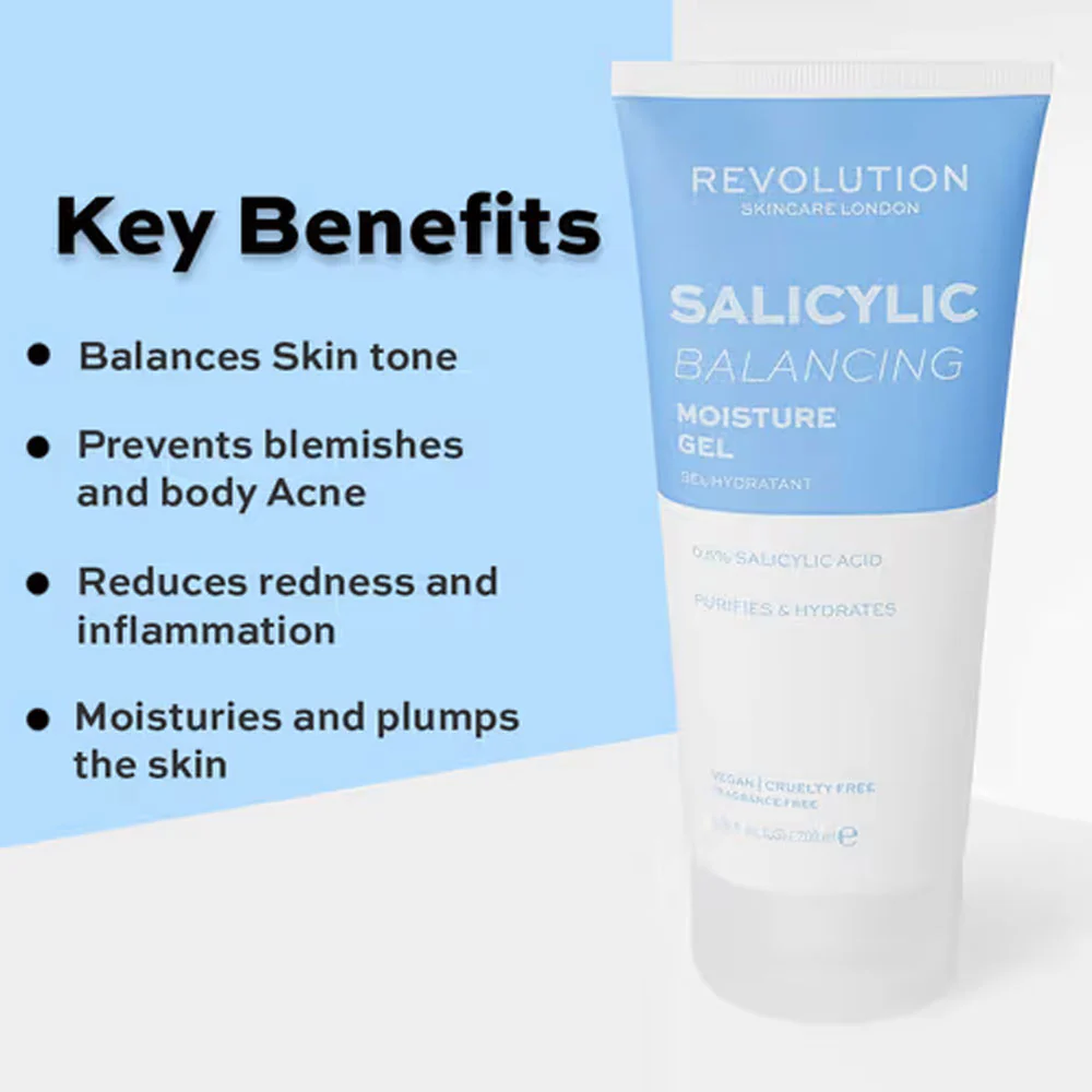 Revolution Salicylic Balancing Moisture Gel 200ml - Image 4