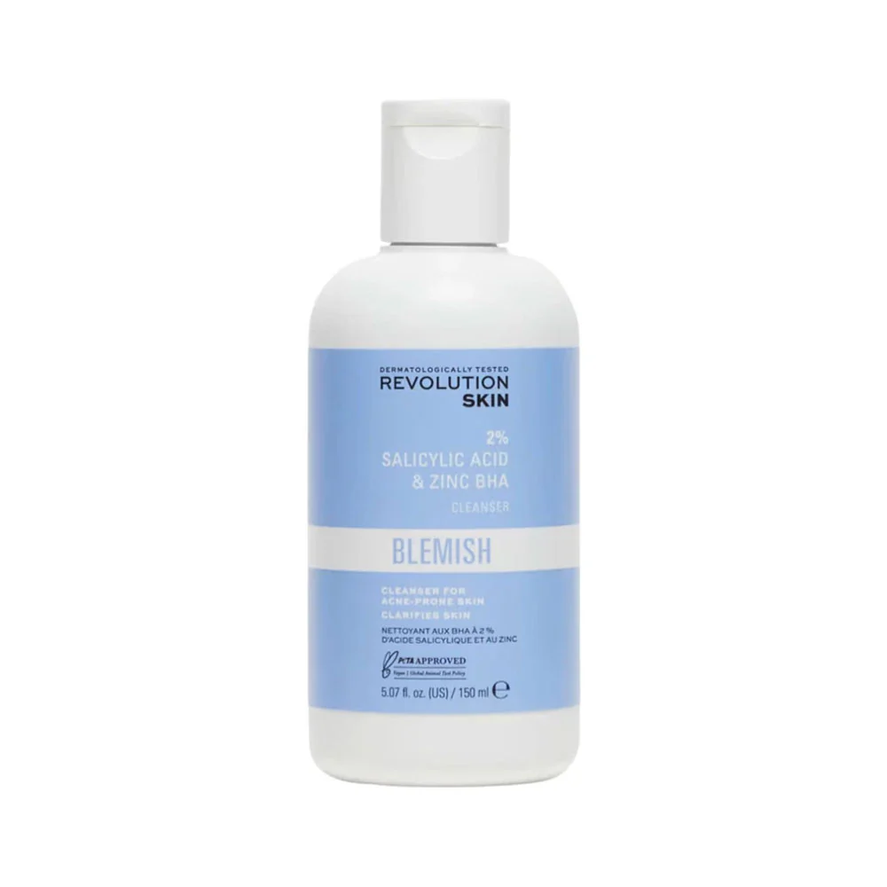 Revolution Skin 2% Salicylic Acid & Zinc BHA Cleanser 150ml