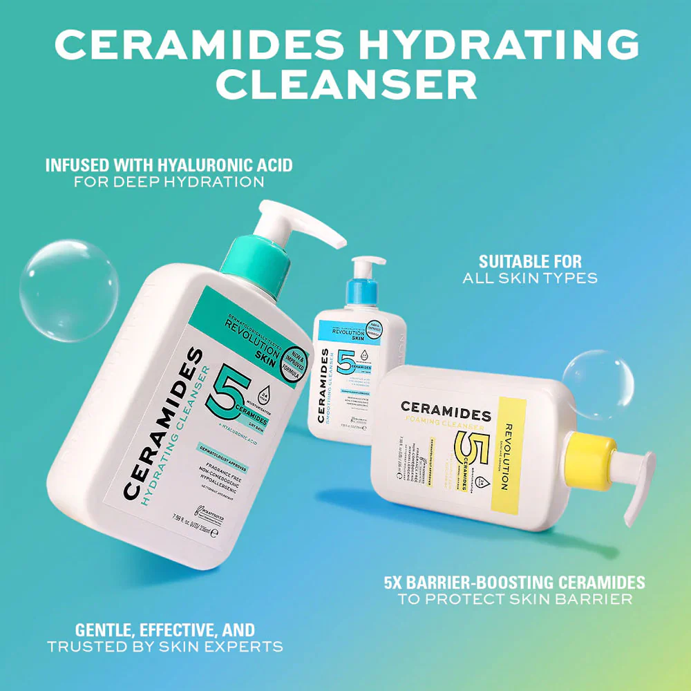 Revolution Skin Hydrating Cleanser Fragrance Free 236ml - Image 4