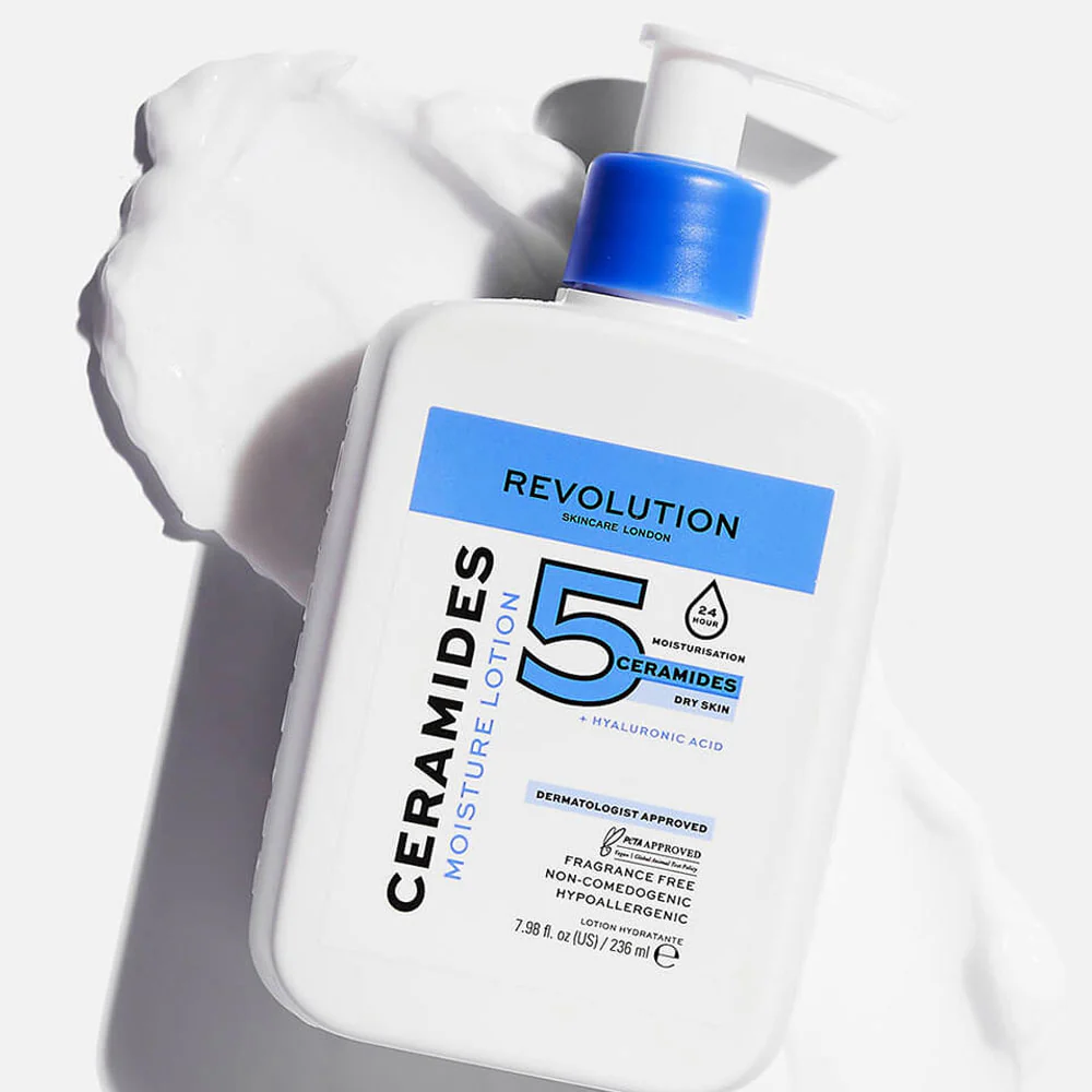 Revolution Skin Moisture Lotion Ceramides Fragrance Free 236ml - Image 4