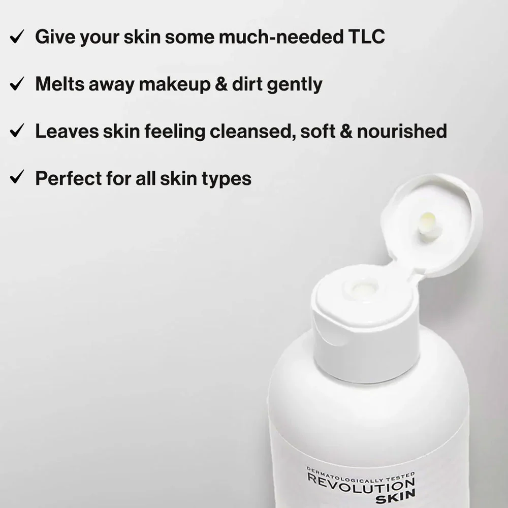 Revolution Skin Oil Cleanser Meadowfoam Milk Nurture 200ml - Image 3