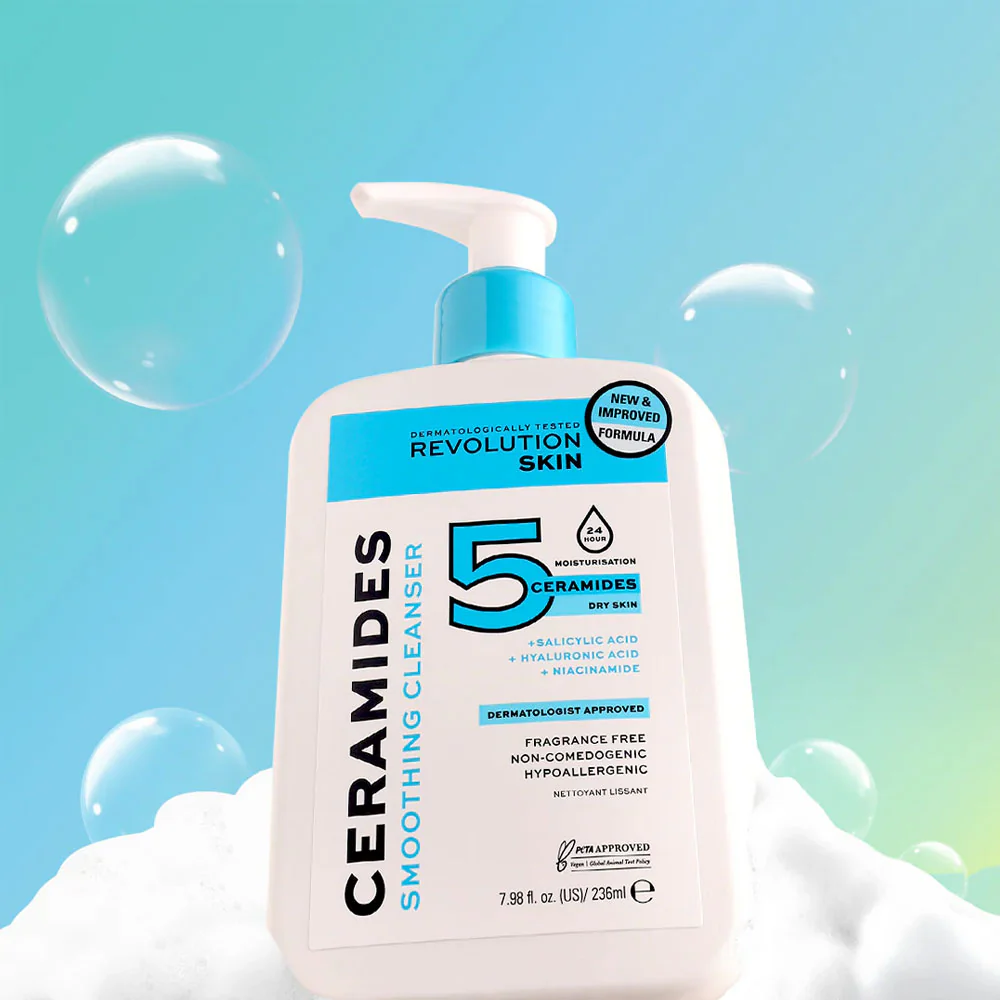 Revolution Skin Smoothing Cleanser Ceramides 236ml - Image 5