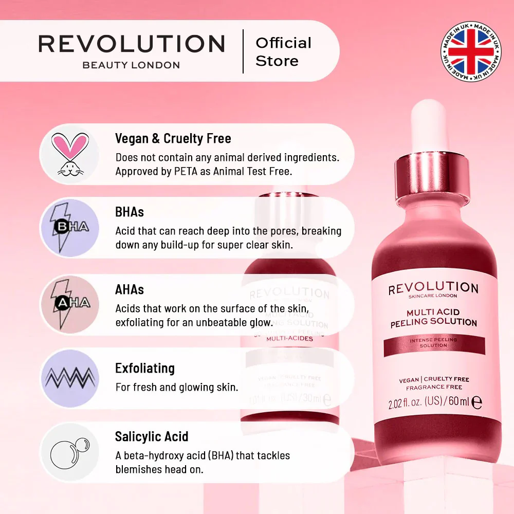 Revolution Skincare Intense Peeling Solution Multi Acid 30ml - Image 4