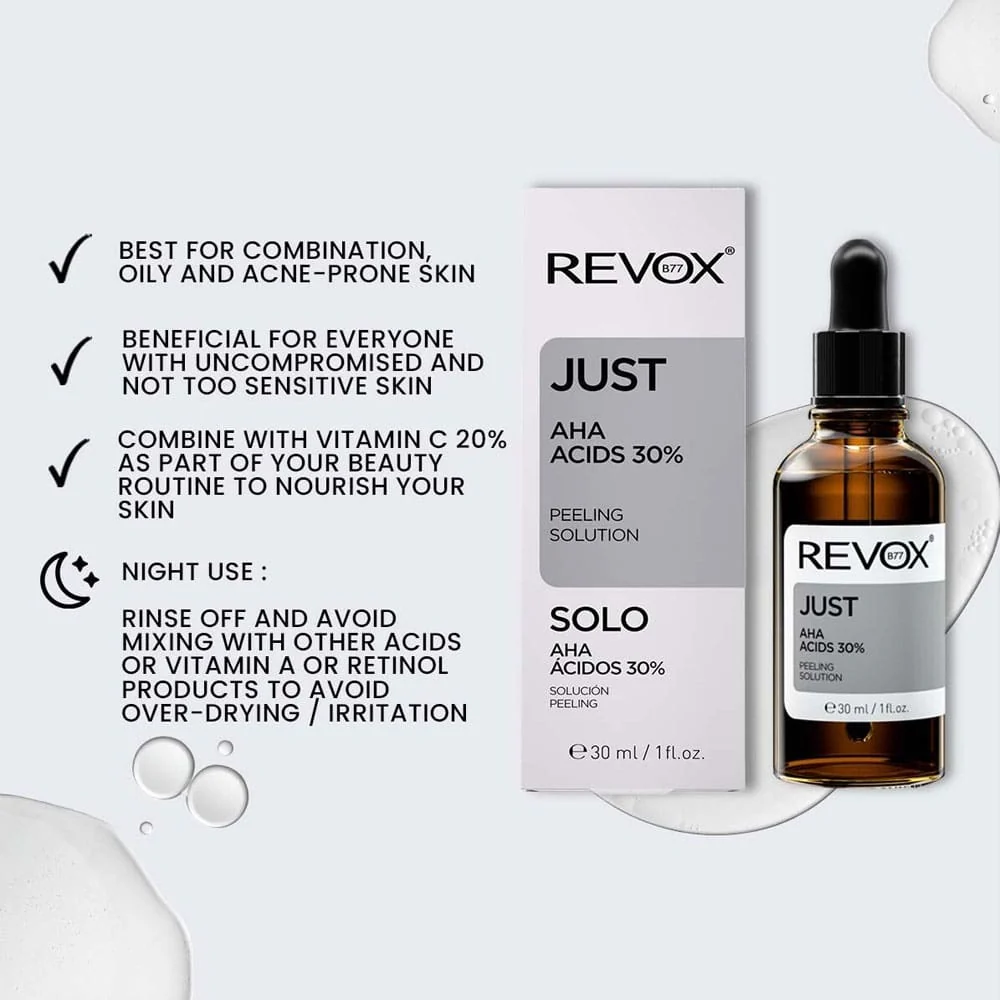 Revox Just AHA Acids 30% Peeling Solution 30ml - Image 2