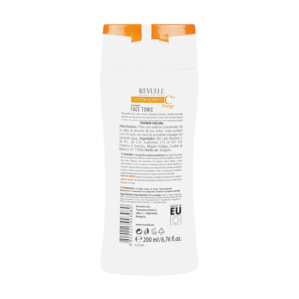 Revuele Vitanorm C+ Energy Face Tonic With Vitamin 200ml - Image 2