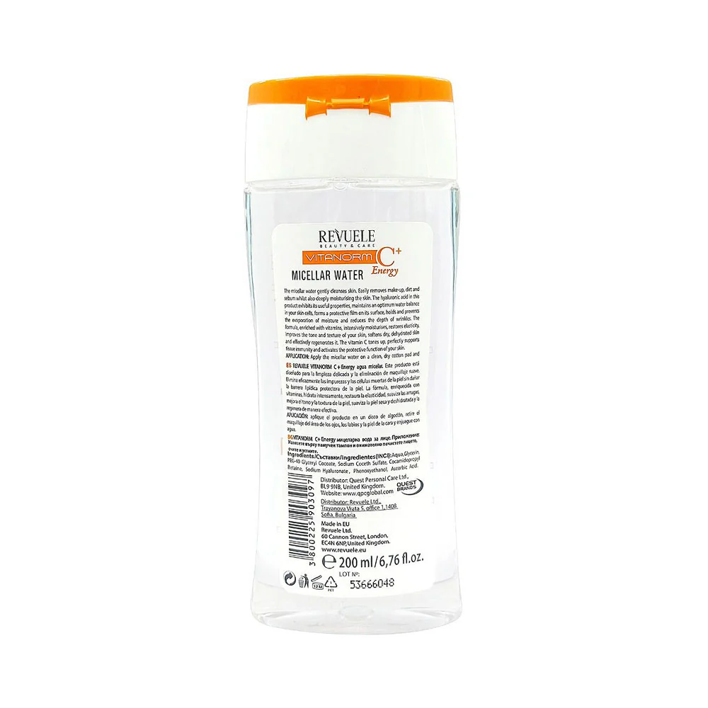 Revuele Vitanorm C+ Energy Micellar Water 200ml - Image 2