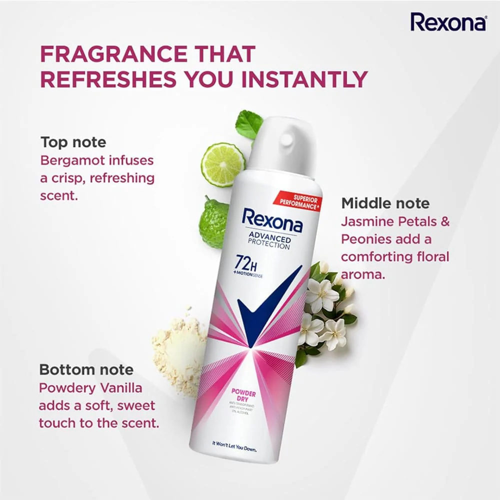 Rexona Antiperspirant Advance Protection Powder Dry 200ml - Image 4