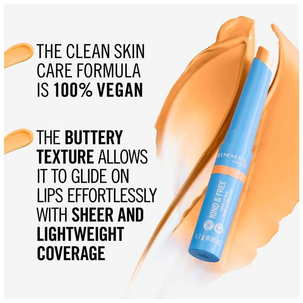 Rimmel Kind & Free Tinted Lip Balm 001 Air Storm - Image 2