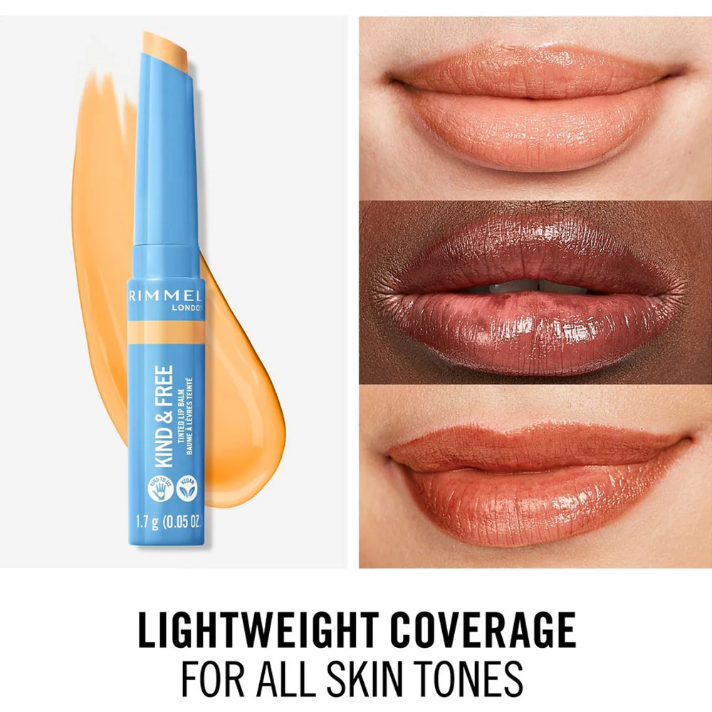 Rimmel Kind & Free Tinted Lip Balm 001 Air Storm - Image 3