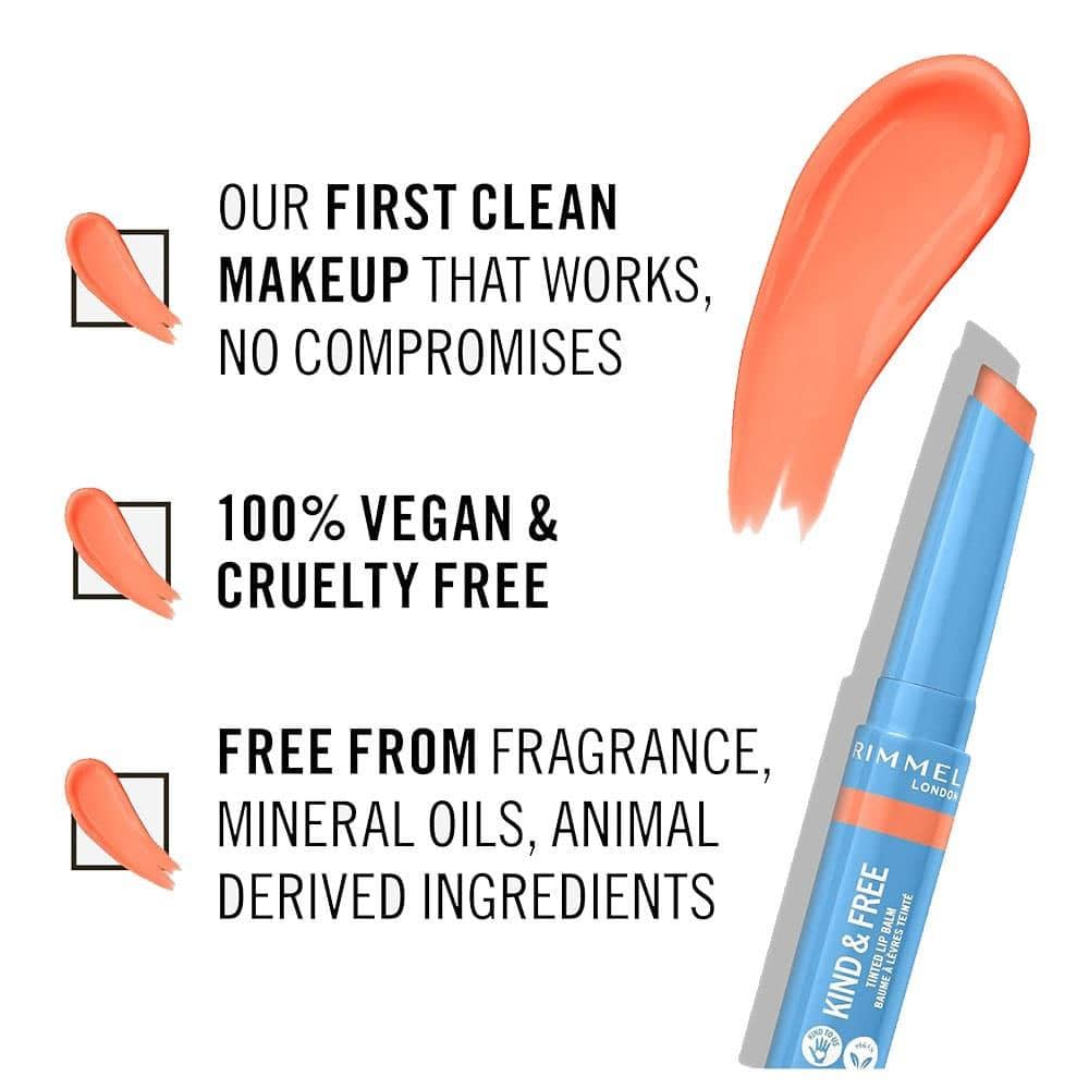 Rimmel Kind & Free Tinted Lip Balm 003 Tropical Spark - Image 3