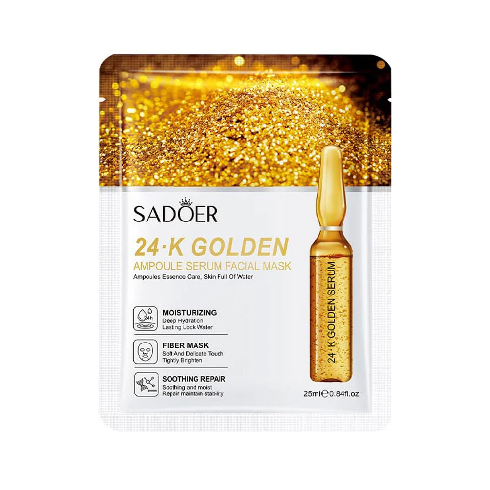 Sadoer 24K Golden Ampoule Serum Facial Mask 25ml