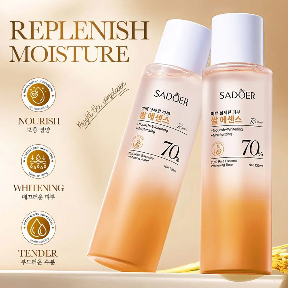 Sadoer 70% Rice Essence Whitening Toner 120ml - Image 3